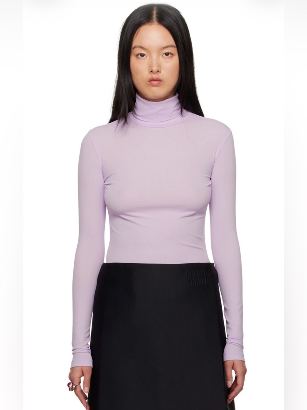 SHANG XIA SSENSE Exclusive Lilac Turtleneck S Star Trek Screen Worn